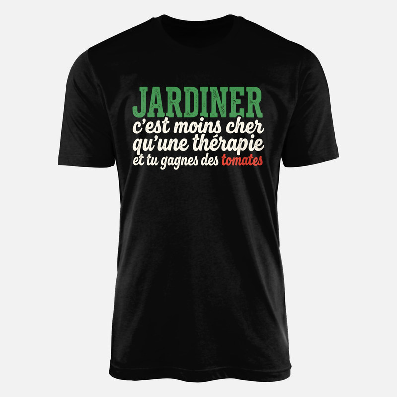 T-shirts: Jardiner moins cher qu'une th&eacute;rapie