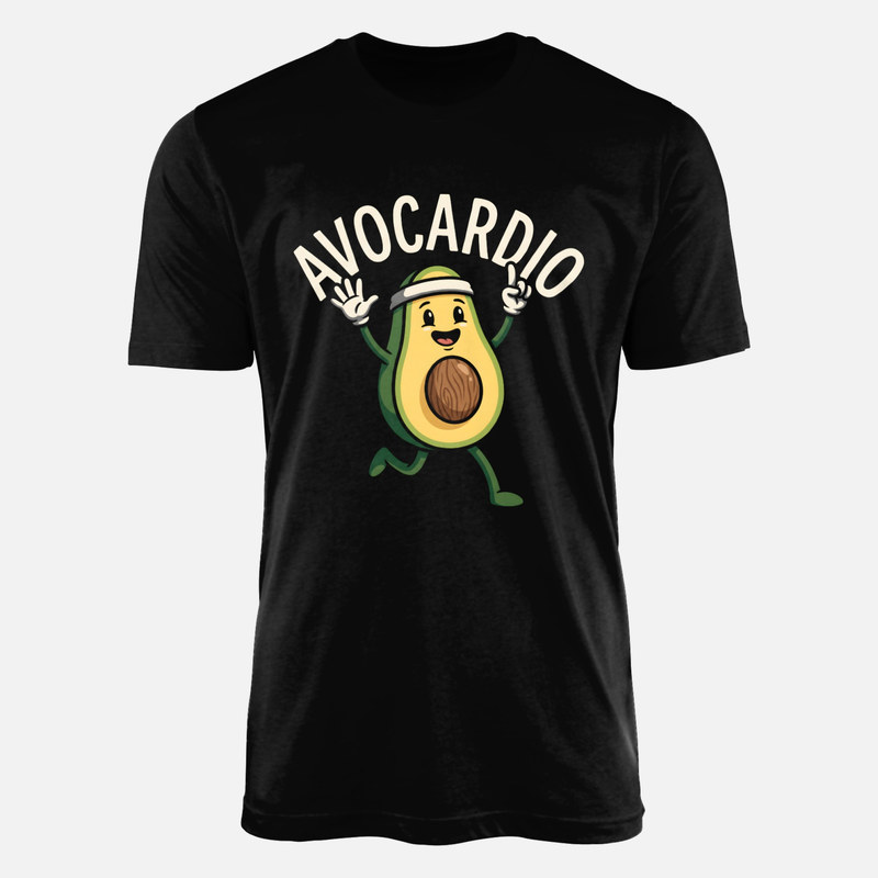 T-shirts: Avocat qui court cardio fitness