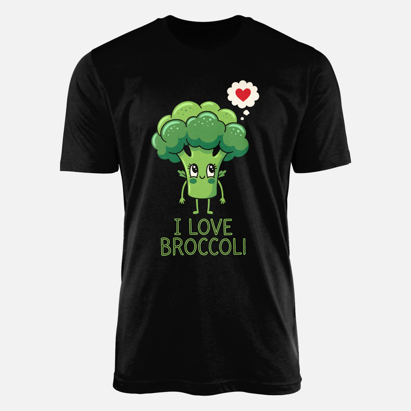 T-shirts: Brocoli kawaii amoureux