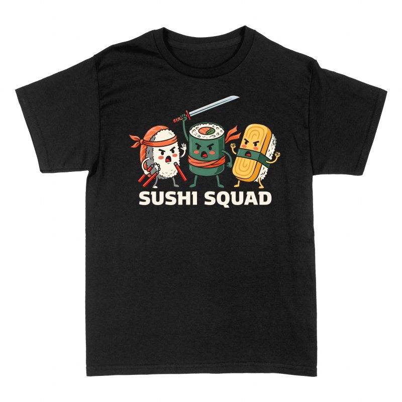 T-shirts: Escouade sushi ninja kawaii