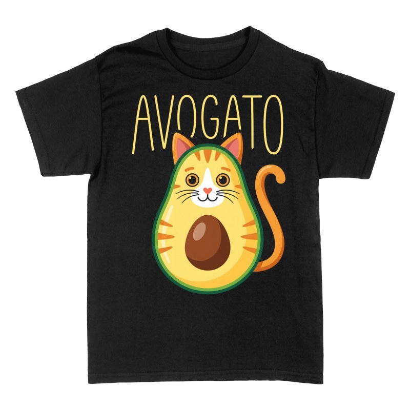 T-shirts: Chat avocat kawaii