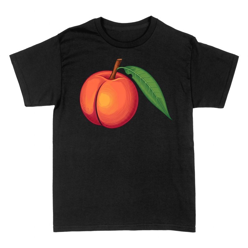 T-shirts: P&ecirc;che gravure botanique vintage