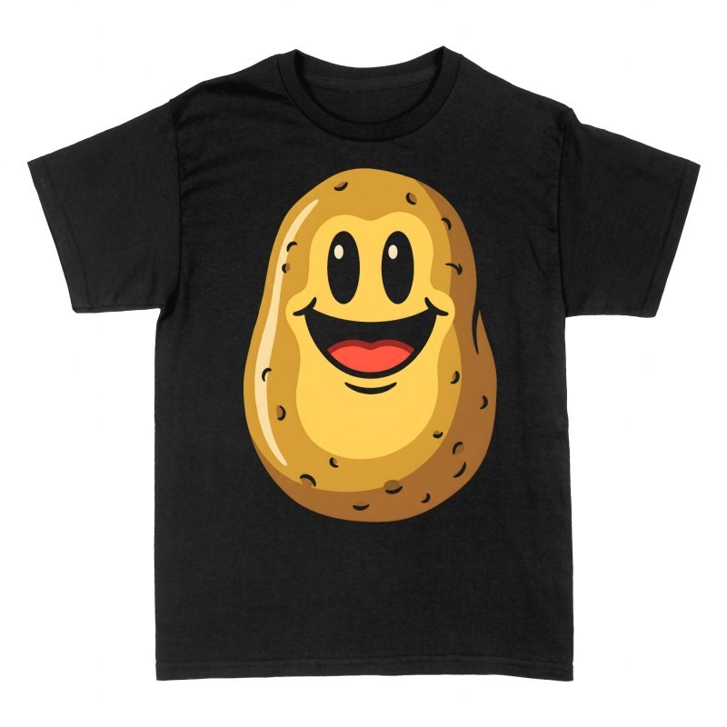 T-shirts: Pomme de terre souriante dessin anim&eacute;