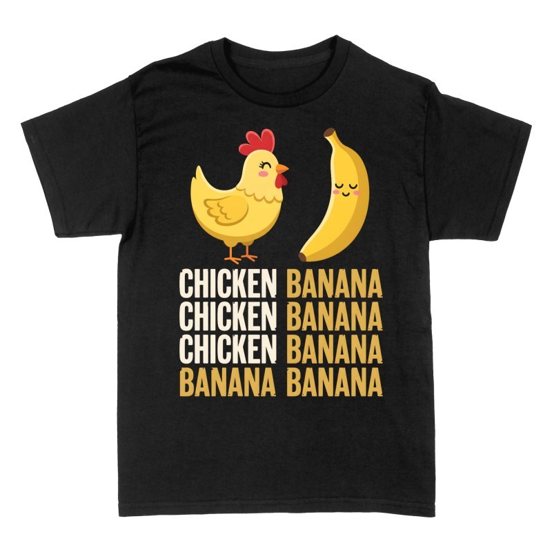 T-shirts: Poulet et banane kawaii