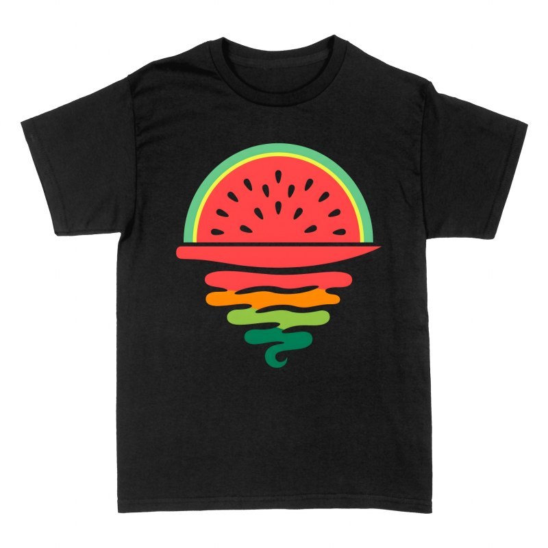 T-shirts: Coucher de soleil past&egrave;que