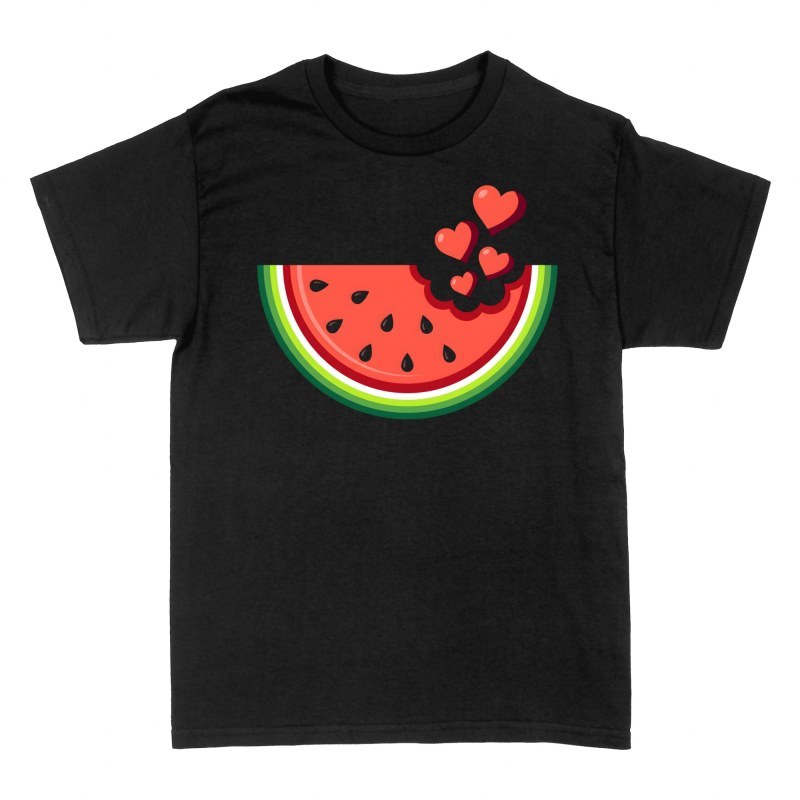 T-shirts: Past&egrave;que croqu&eacute;e et c&oelig;urs