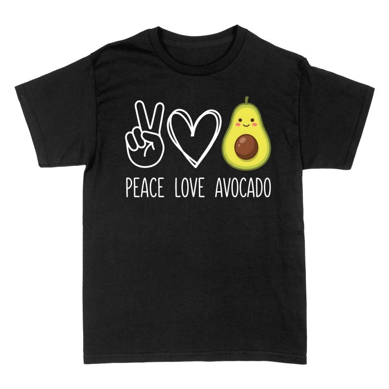 T-shirts: Paix, amour et avocat kawaii