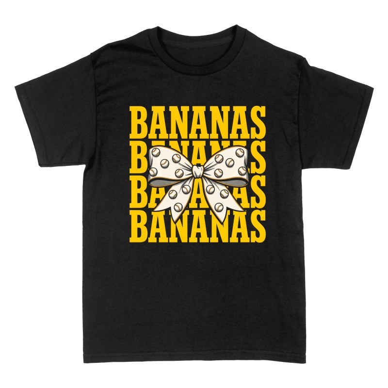 T-shirts: N&oelig;ud de baseball bananas