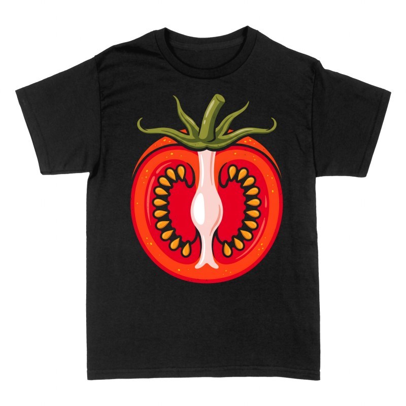 T-shirts: Tranche de tomate avec tige