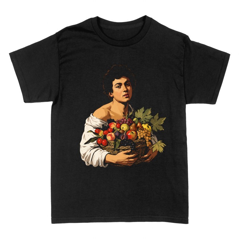 T-shirts: Gar&ccedil;on avec panier de fruits