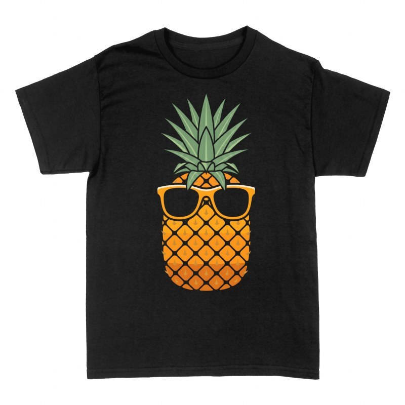 T-shirts: Ananas avec lunettes de soleil