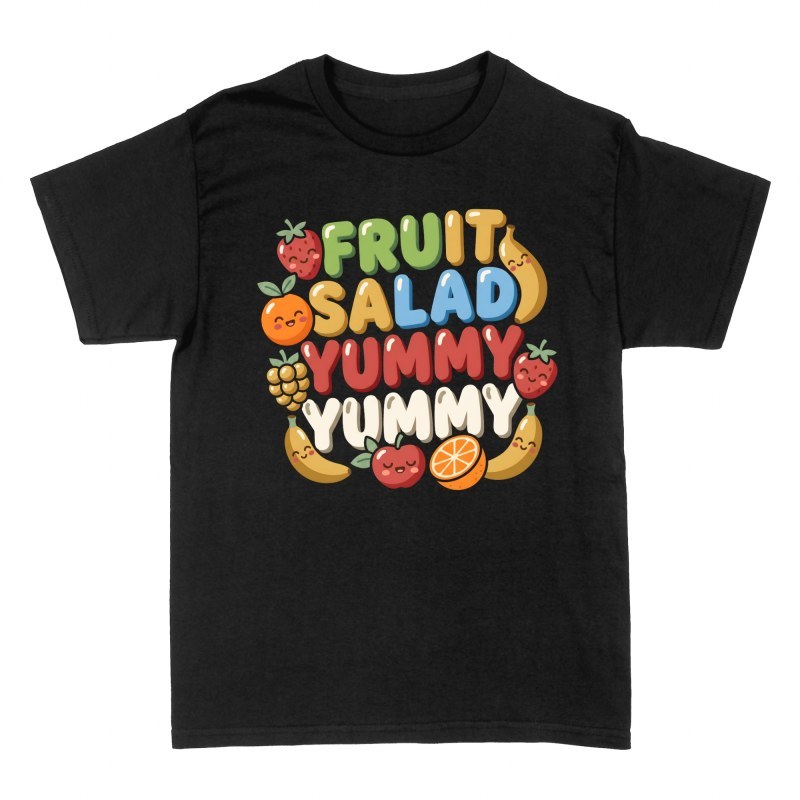 T-shirts: Salade de fruits mignonne et souriante