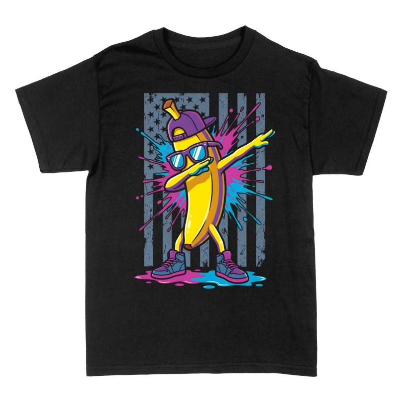 T-shirts: Banane dab drapeau am&eacute;ricain