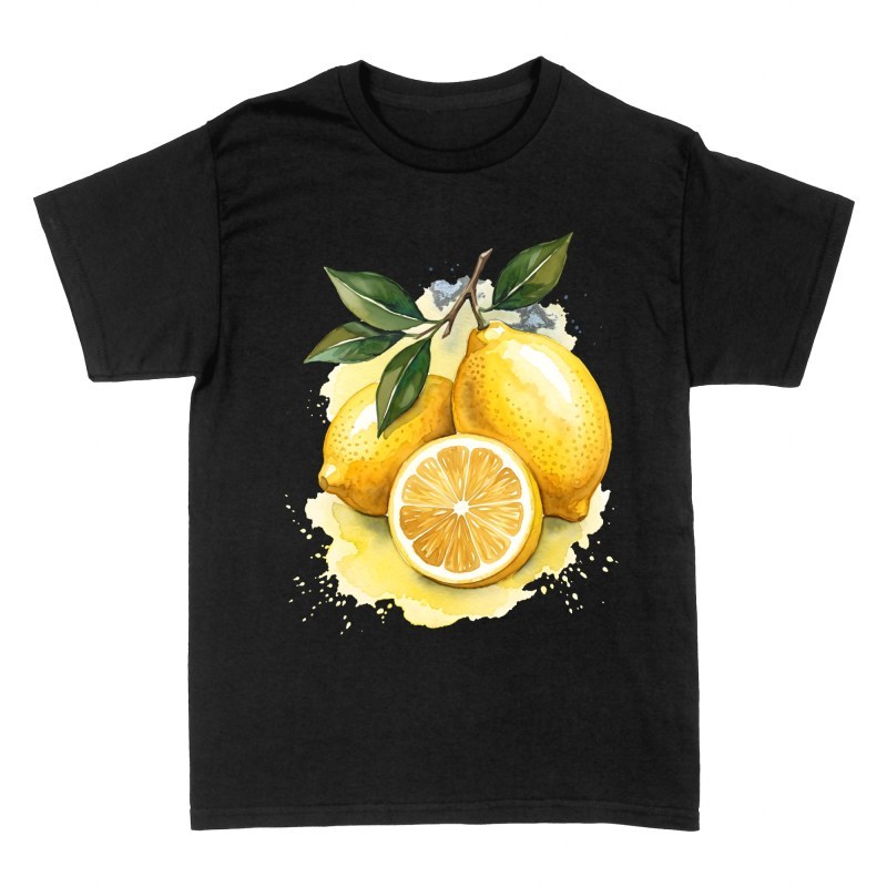 T-shirts: Citrons frais &agrave; l'aquarelle