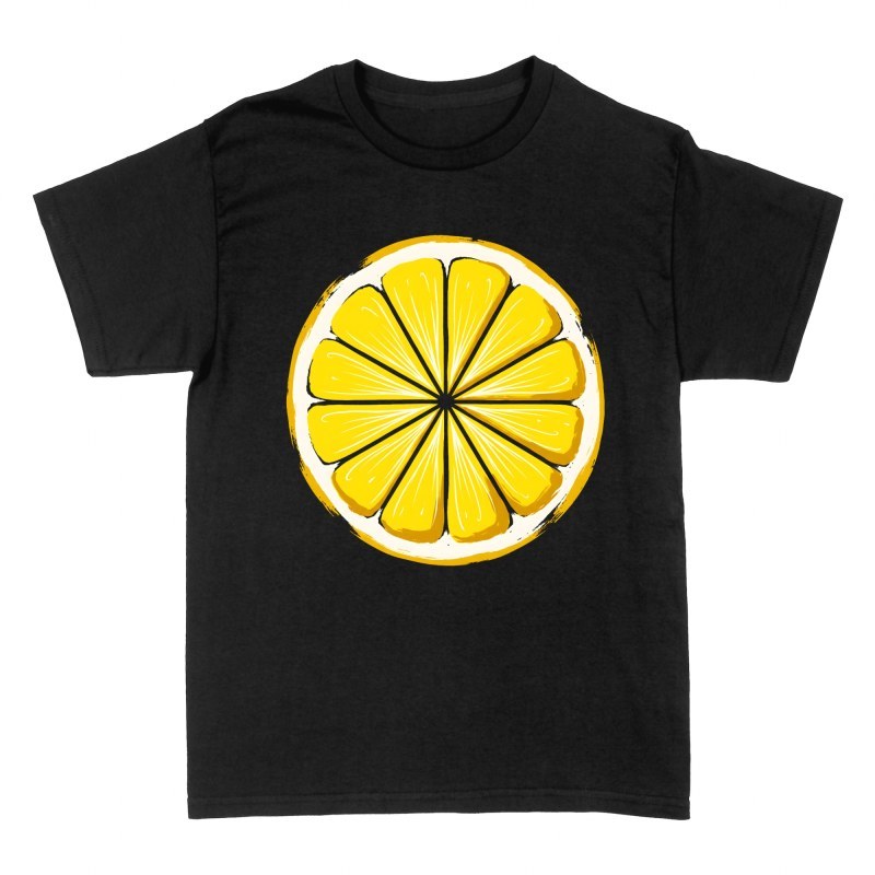 T-shirts: Rondelle de citron peinte