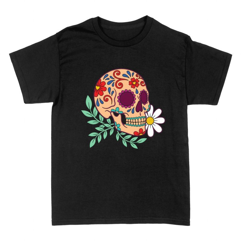 T-shirts: Cr&acirc;ne mexicain et marguerite