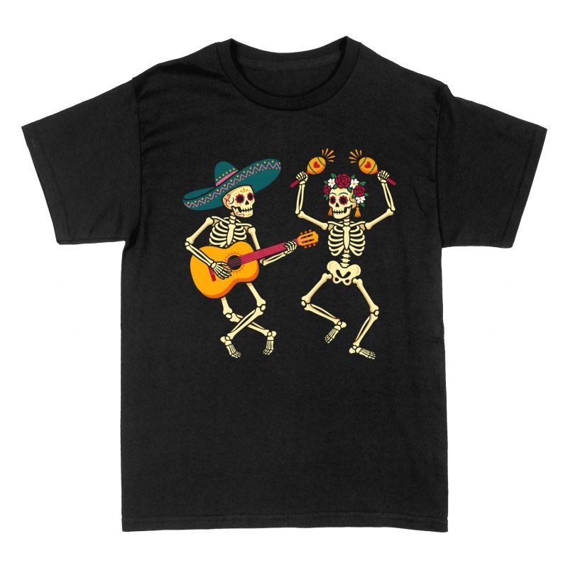 T-shirts: Mariachi et Catrina dansants