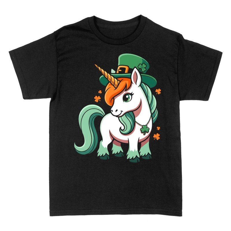 T-shirts: Licorne Saint-Patrick chapeau leprechaun