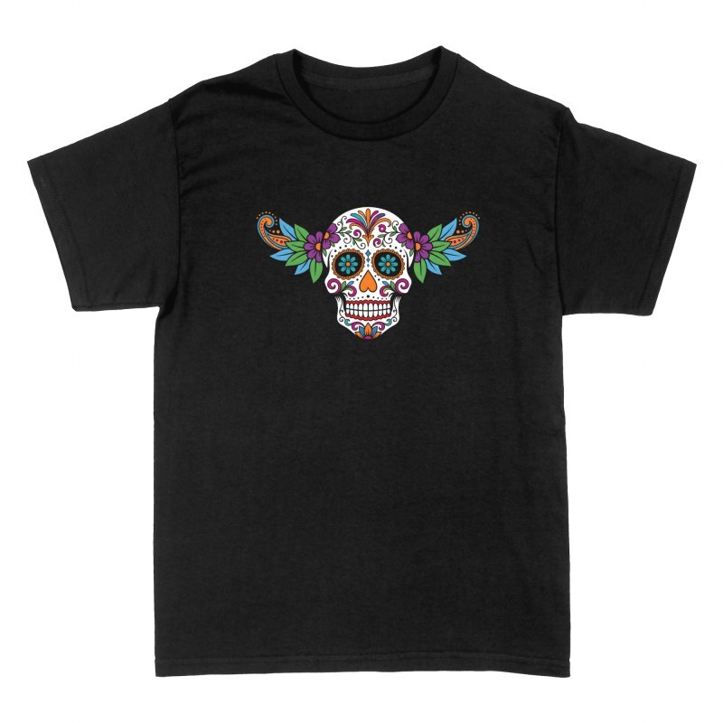 T-shirts: Cr&acirc;ne mexicain aux ailes florales