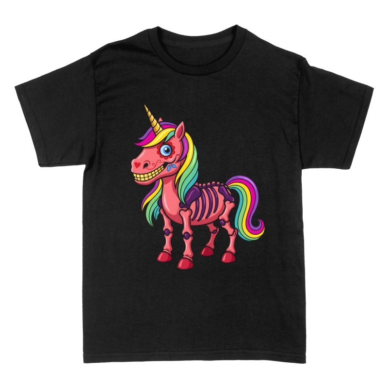 T-shirts: Licorne squelette D&iacute;a de los Muertos