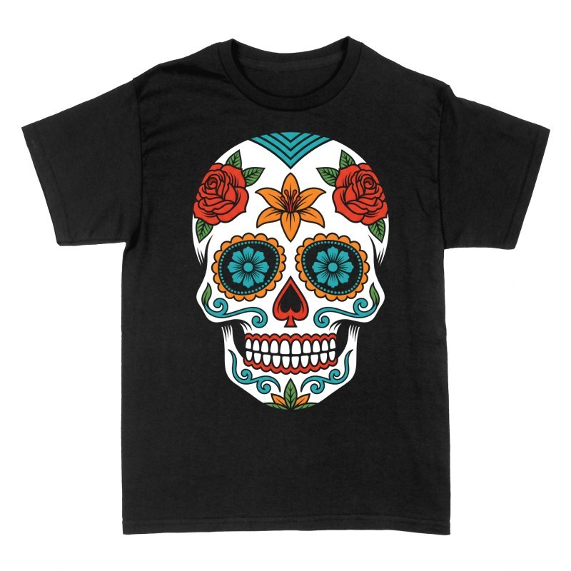 T-shirts: Calavera de sucre mexicaine