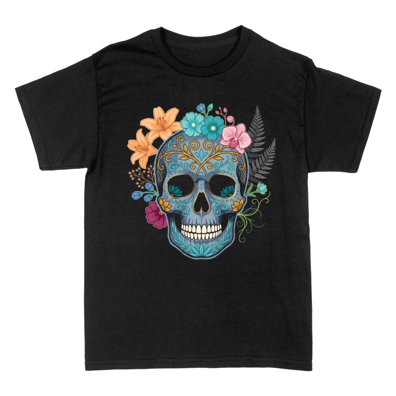 T-shirts: Cr&acirc;ne de sucre aux fleurs ornementales
