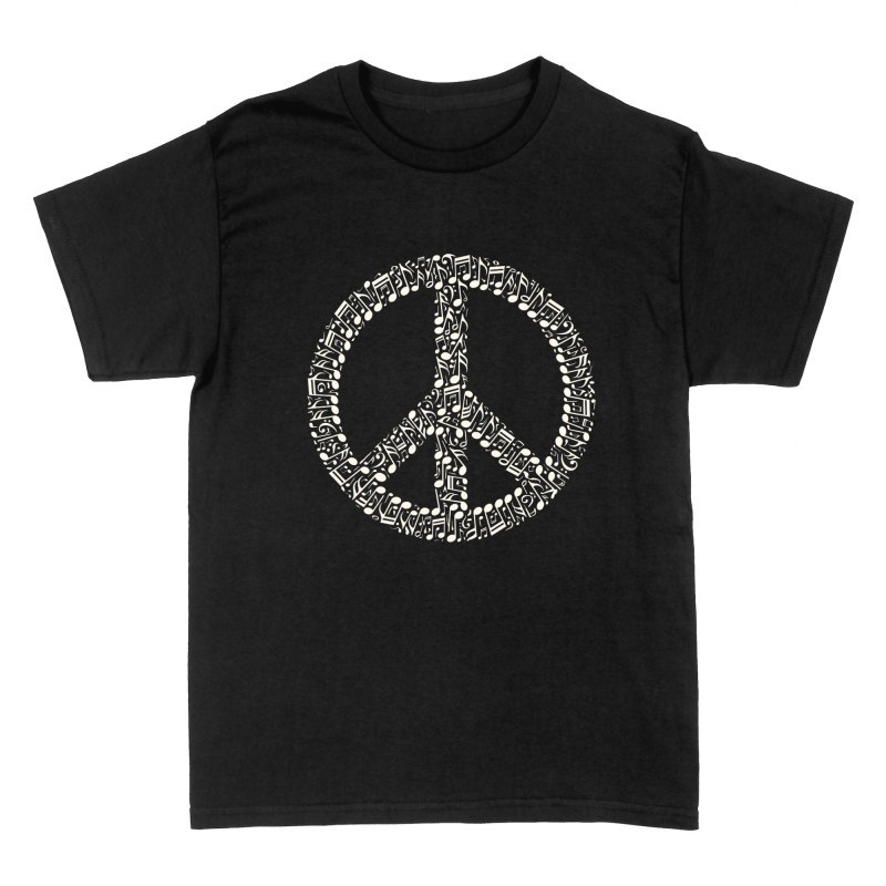 T-shirts: Symbole de la paix en notes de musique