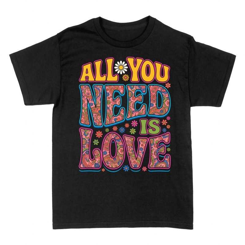 T-shirts: All you need is love psych&eacute;d&eacute;lique