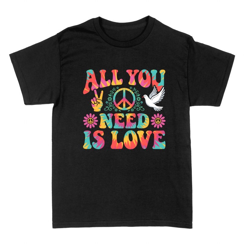 T-shirts: Symbole paix tie-dye et colombe