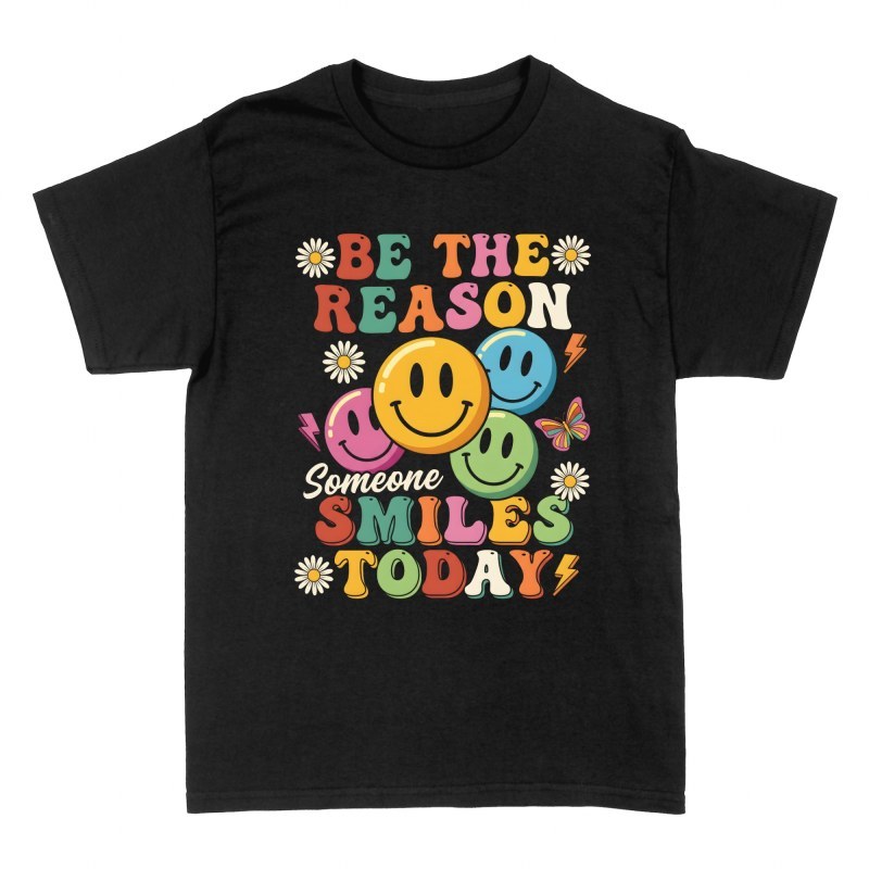 T-shirts: Sourires et message positif r&eacute;tro