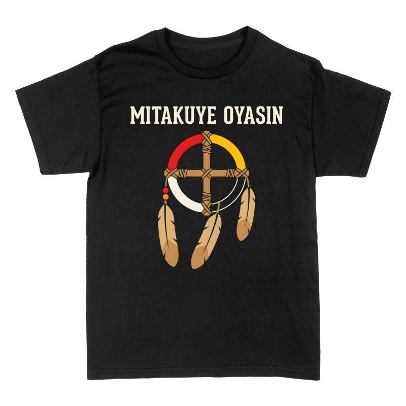 T-shirts: Roue de m&eacute;decine lakota Mitakuye Oyasin