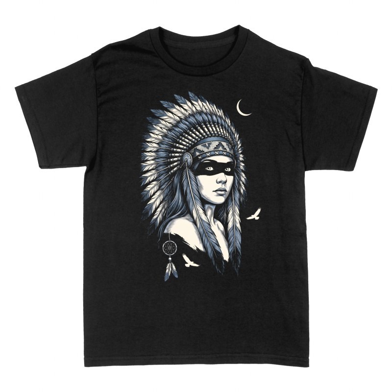 T-shirts: Guerri&egrave;re am&eacute;rindienne et attrape-r&ecirc;ves