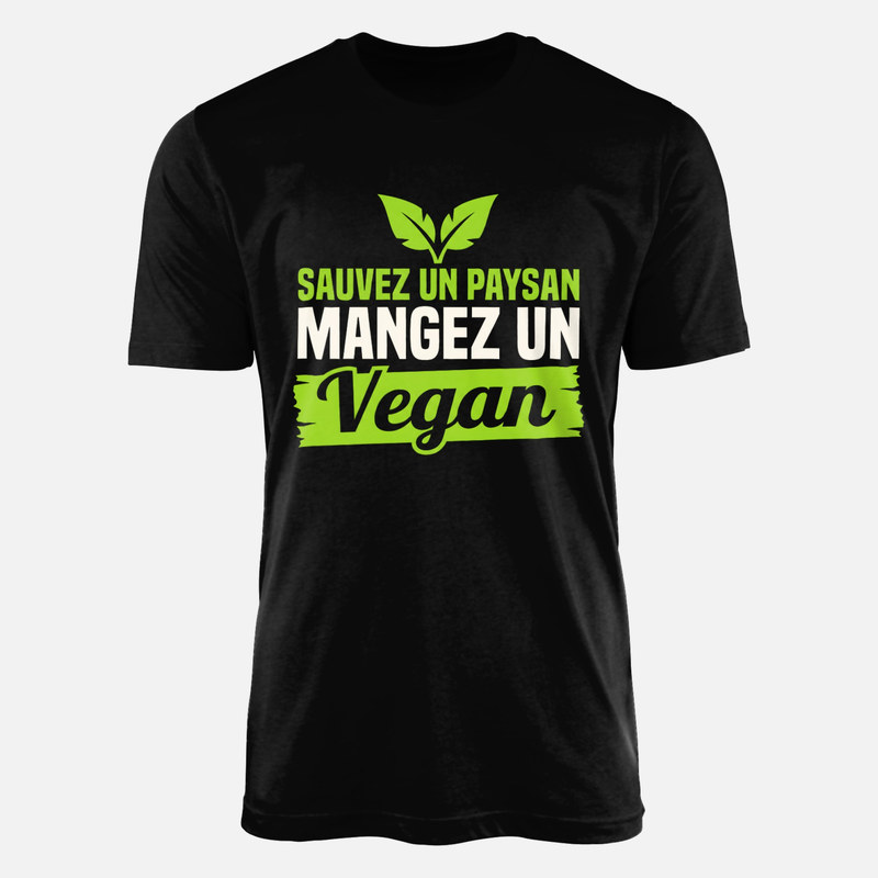 T-shirts: Sauvez un paysan mangez un vegan