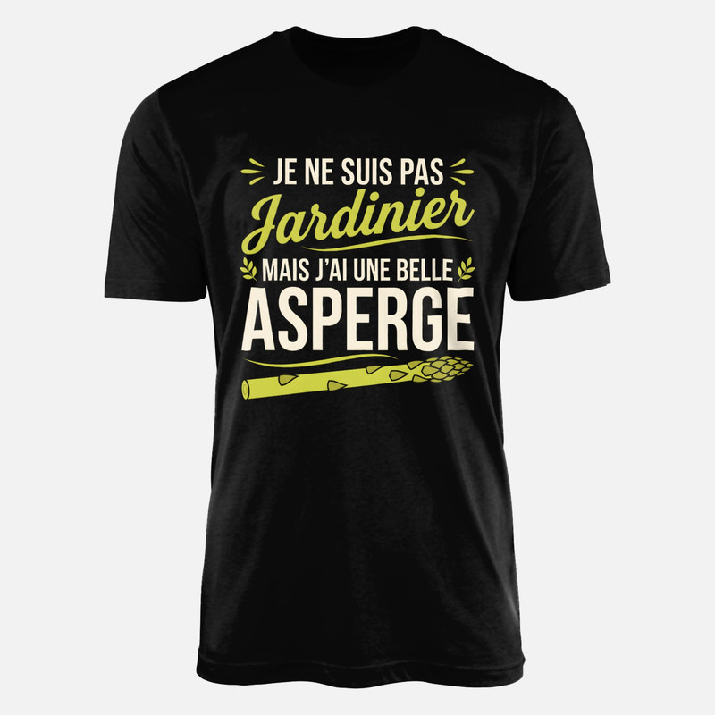 T-shirts: Pas jardinier mais une belle asperge