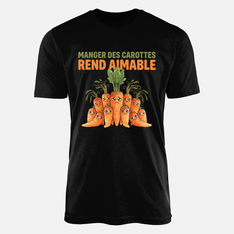 T-shirts: Manger des carottes rend aimable