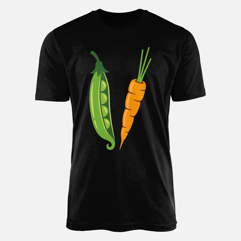 T-shirts: Petits pois et carotte