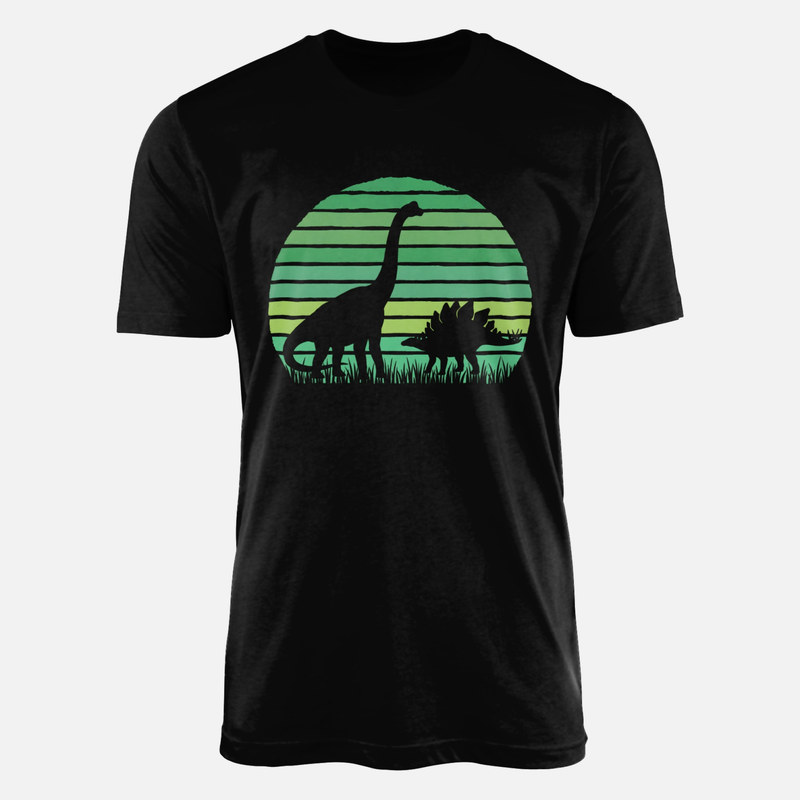 T-shirts: Team herbivore dinosaures r&eacute;tro