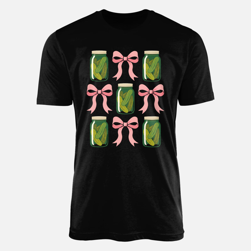 T-shirts: Cornichons et n&oelig;uds roses coquette