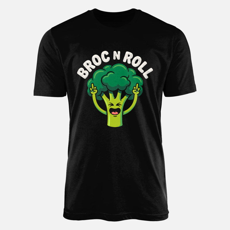 T-shirts: Brocoli rockeur humoristique