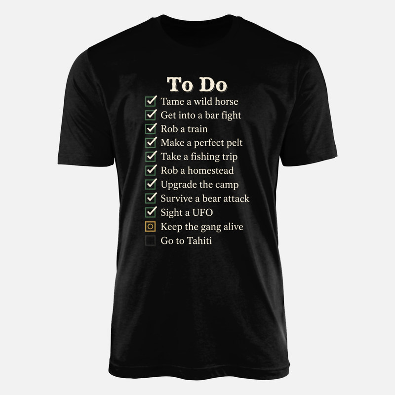 T-shirts: To-do list du Far West
