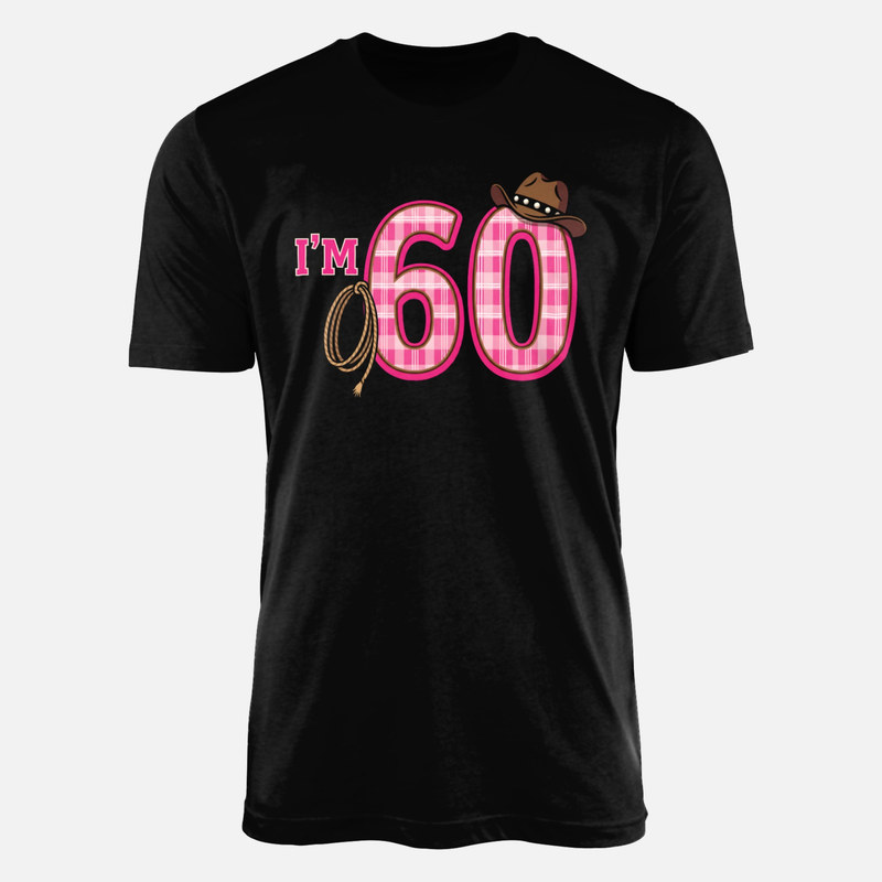 T-shirts: 60 ans cowgirl avec chapeau et lasso