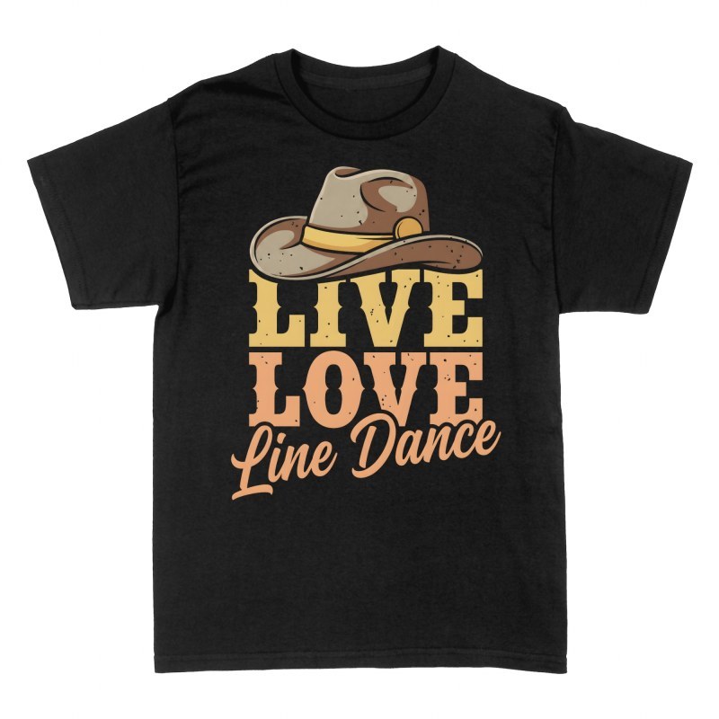 T-shirts: Chapeau de cowboy et danse country