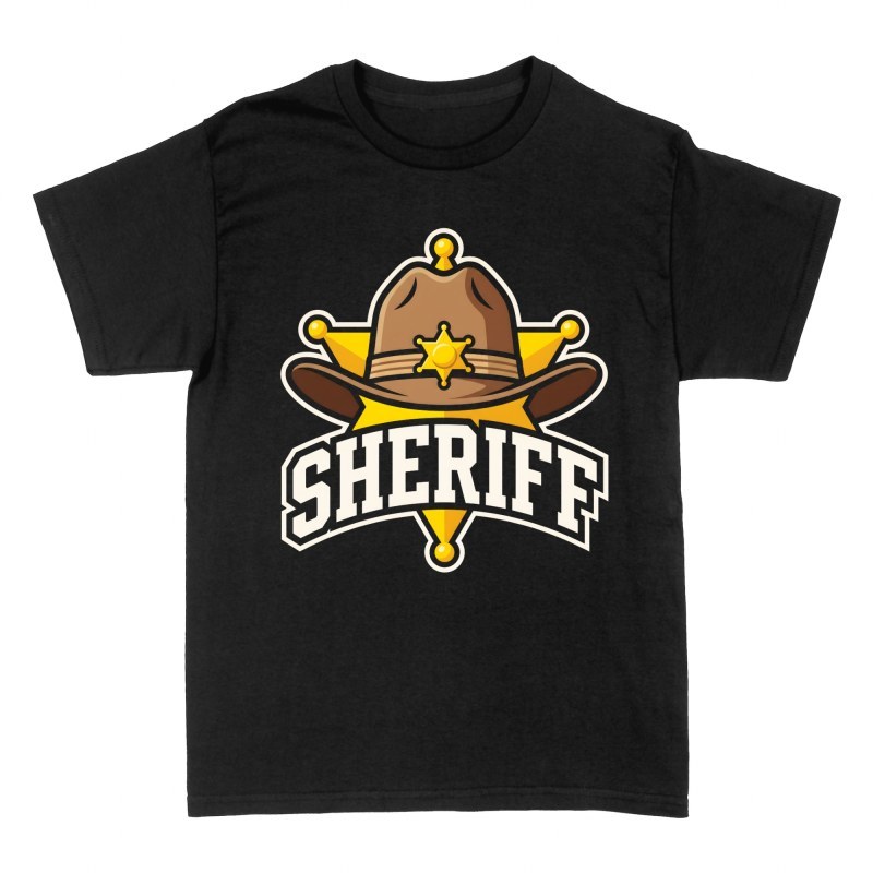 T-shirts: Chapeau et &eacute;toile de sh&eacute;rif