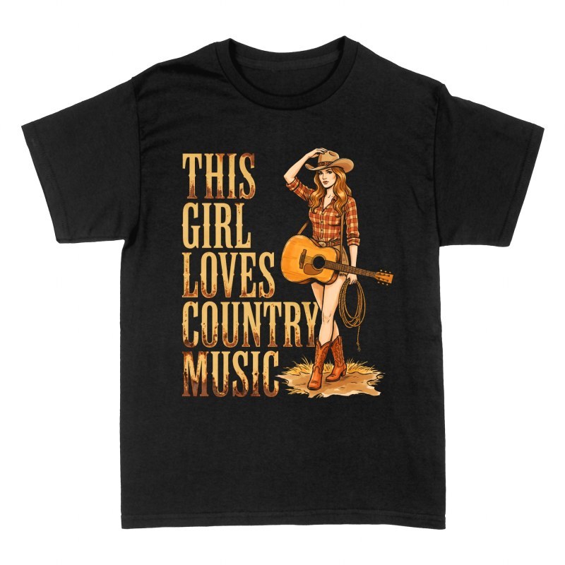 T-shirts: Cowgirl fan de musique country