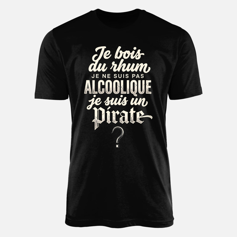 T-shirts: Je bois du rhum je suis un pirate