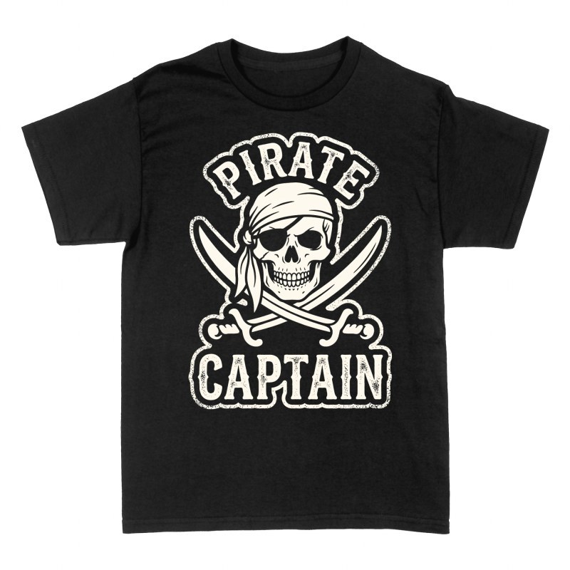 T-shirts: Cr&acirc;ne de capitaine pirate