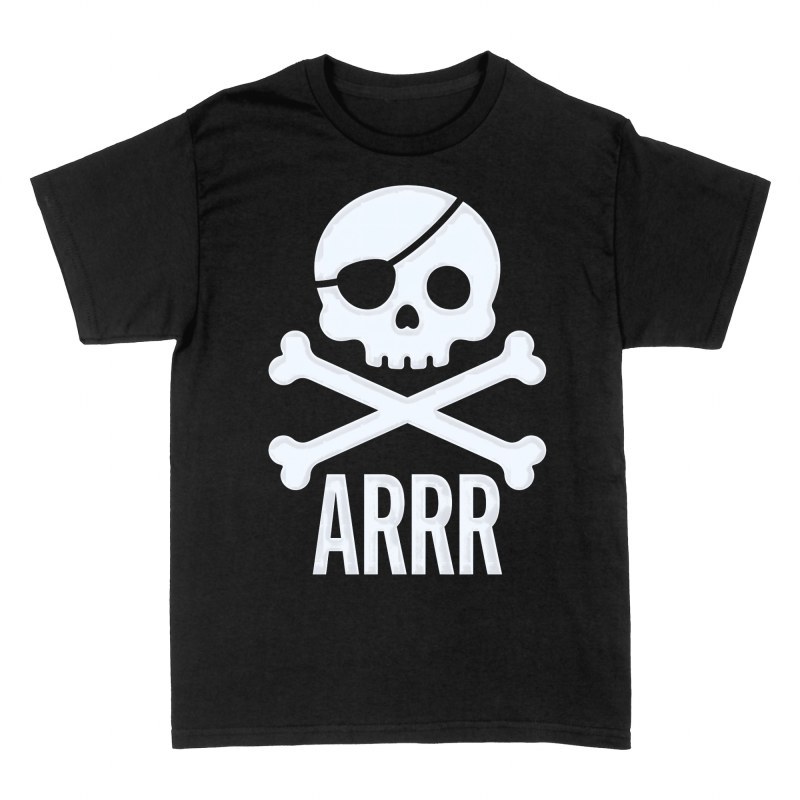 T-shirts: T&ecirc;te de mort pirate Arrr