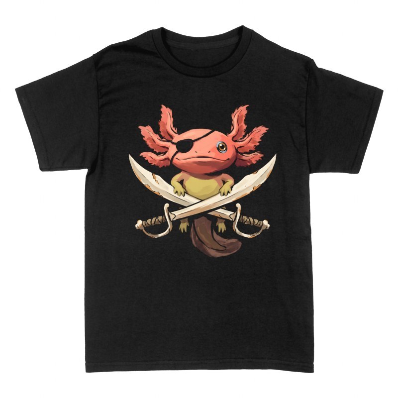 T-shirts: Axolotl pirate et sabres crois&eacute;s