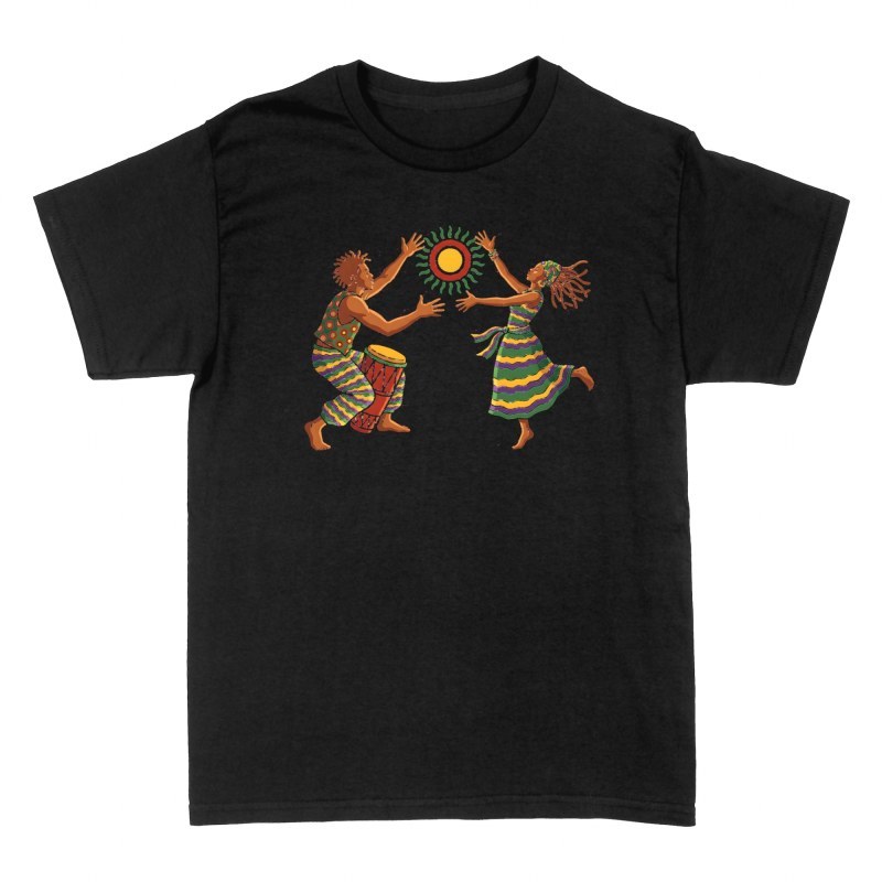 T-shirts: Danse africaine et tambour sous le soleil