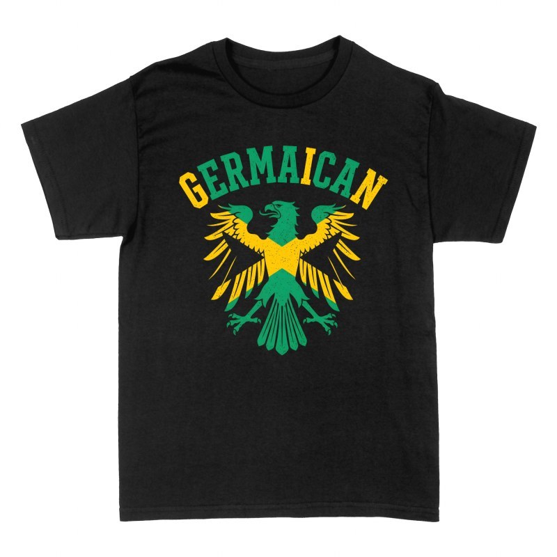T-shirts: Aigle allemand drapeau jama&iuml;cain